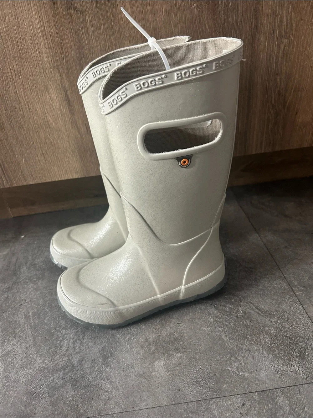 BOGS RAINBOOT GLITTER Silver Kids' Rain Boots size 11 NEW
